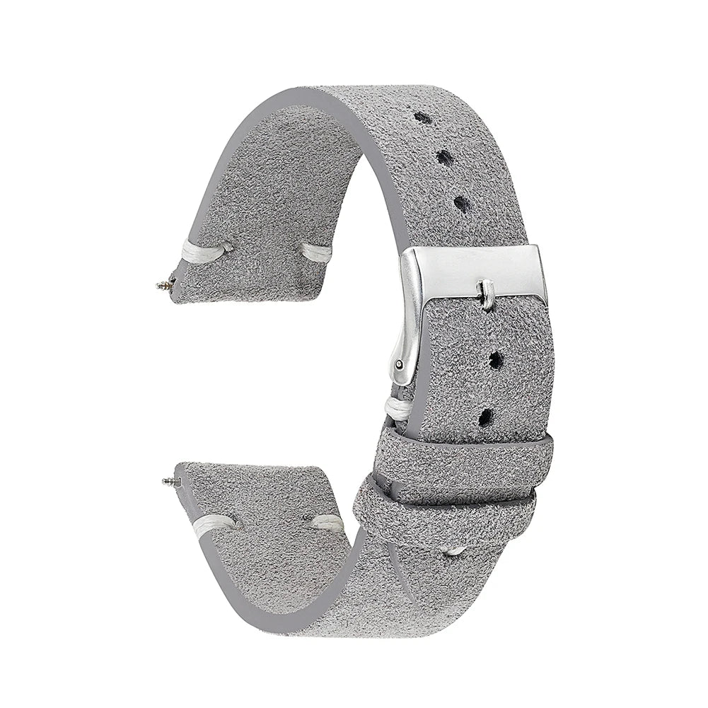 Vintage suede watch strap