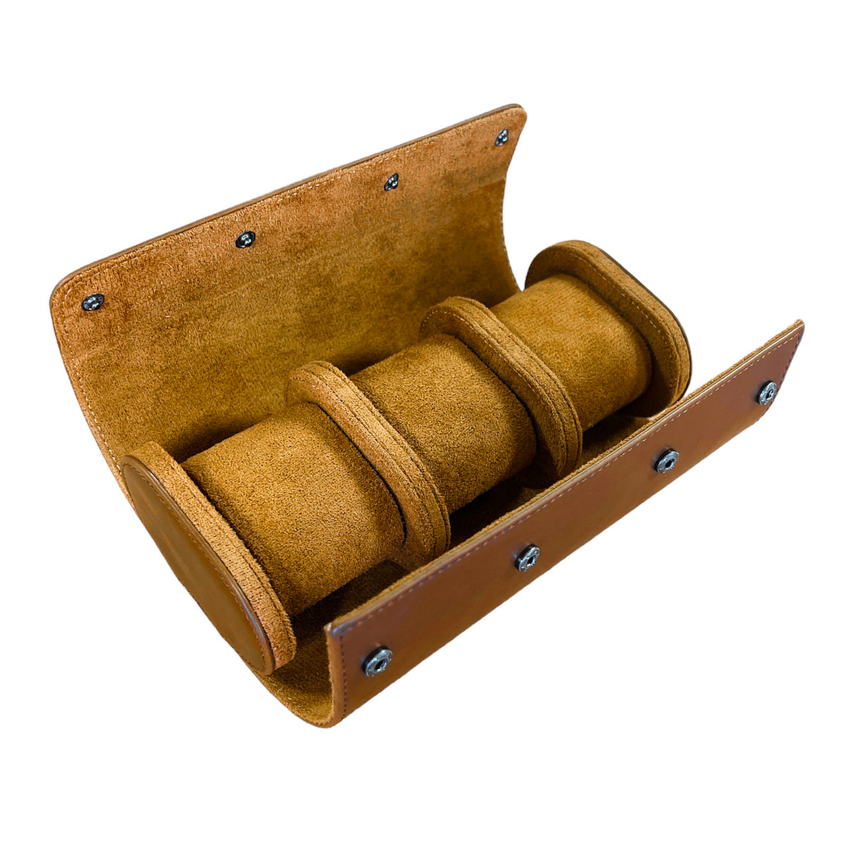 Storage Roll for 3 Watches (Brown)