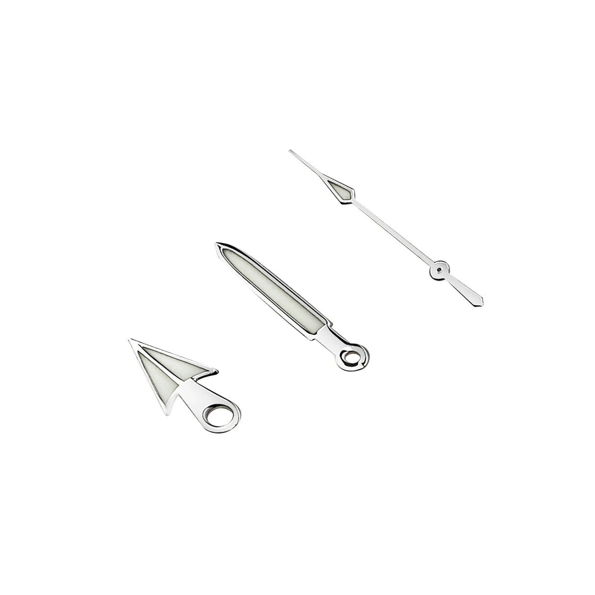 Aiguilles de montre : finition argent samouraï - CHRONOS CLASSICS