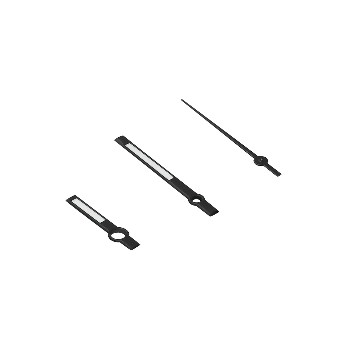 Aiguilles de montre : finition noire bâton - CHRONOS CLASSICS