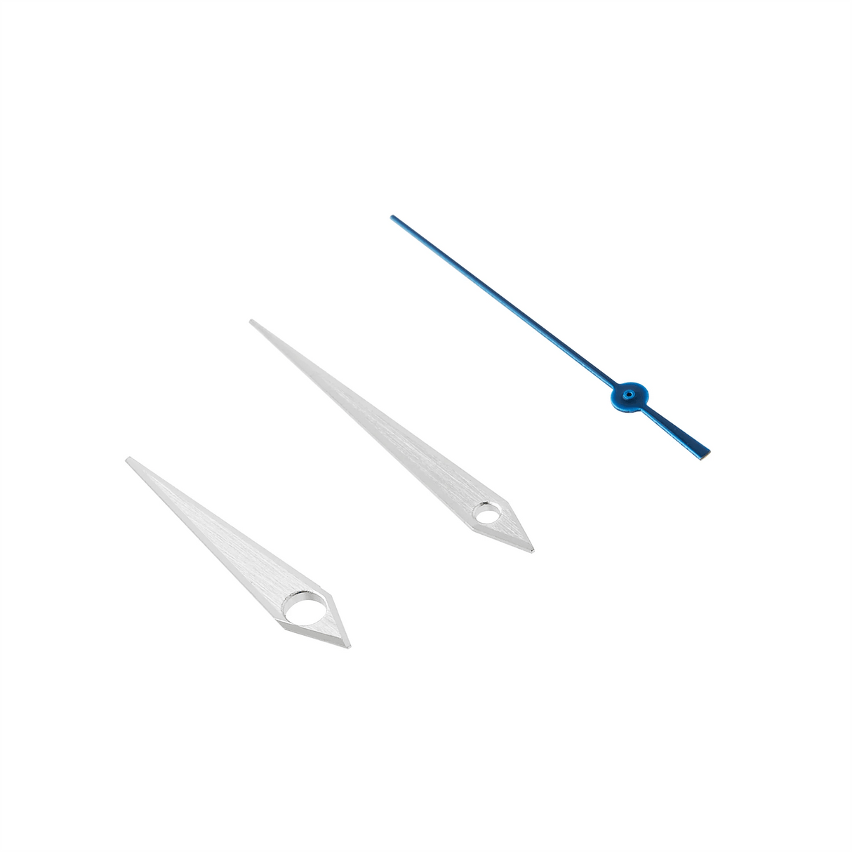 Aiguilles de montre : GS Dauphine finition brossée + aiguille des secondes bleue - CHRONOS CLASSICS