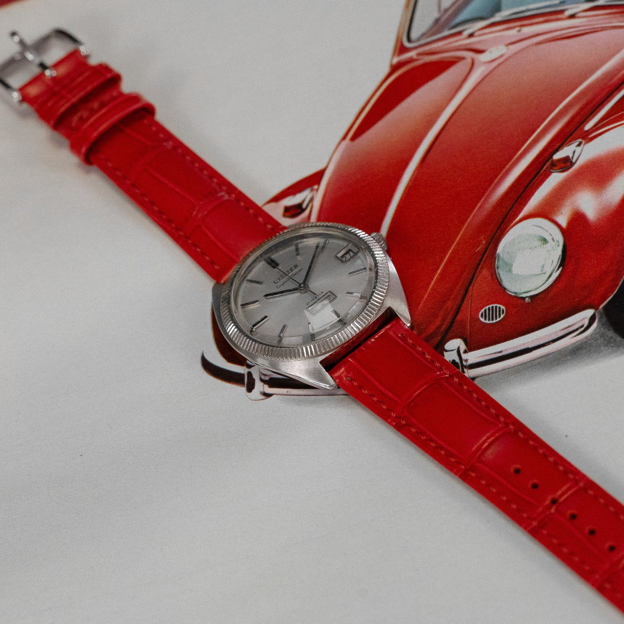 Bracelet montre cuir croco - CHRONOS CLASSICS