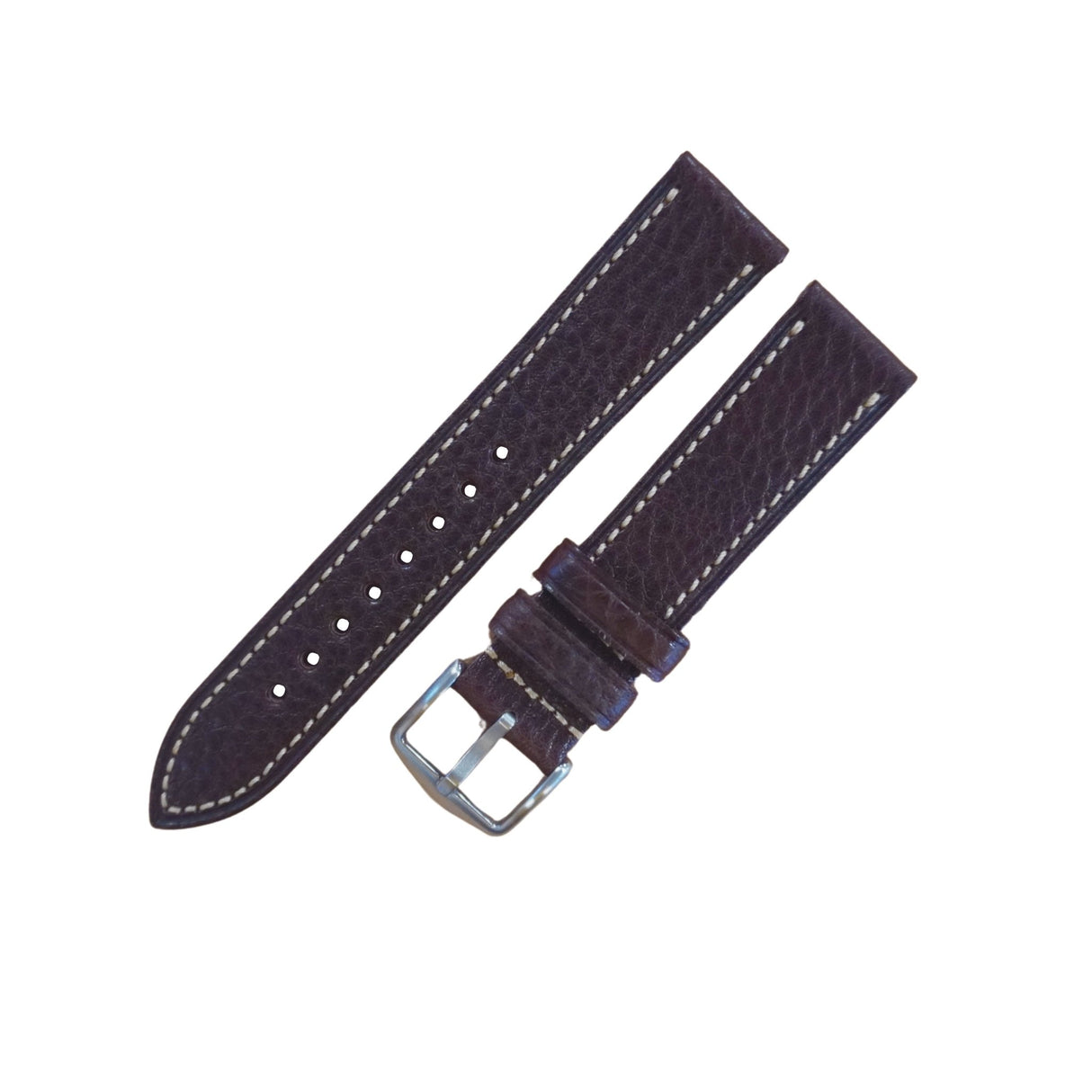 Bracelet montre cuir veau grainé - CHRONOS CLASSICS