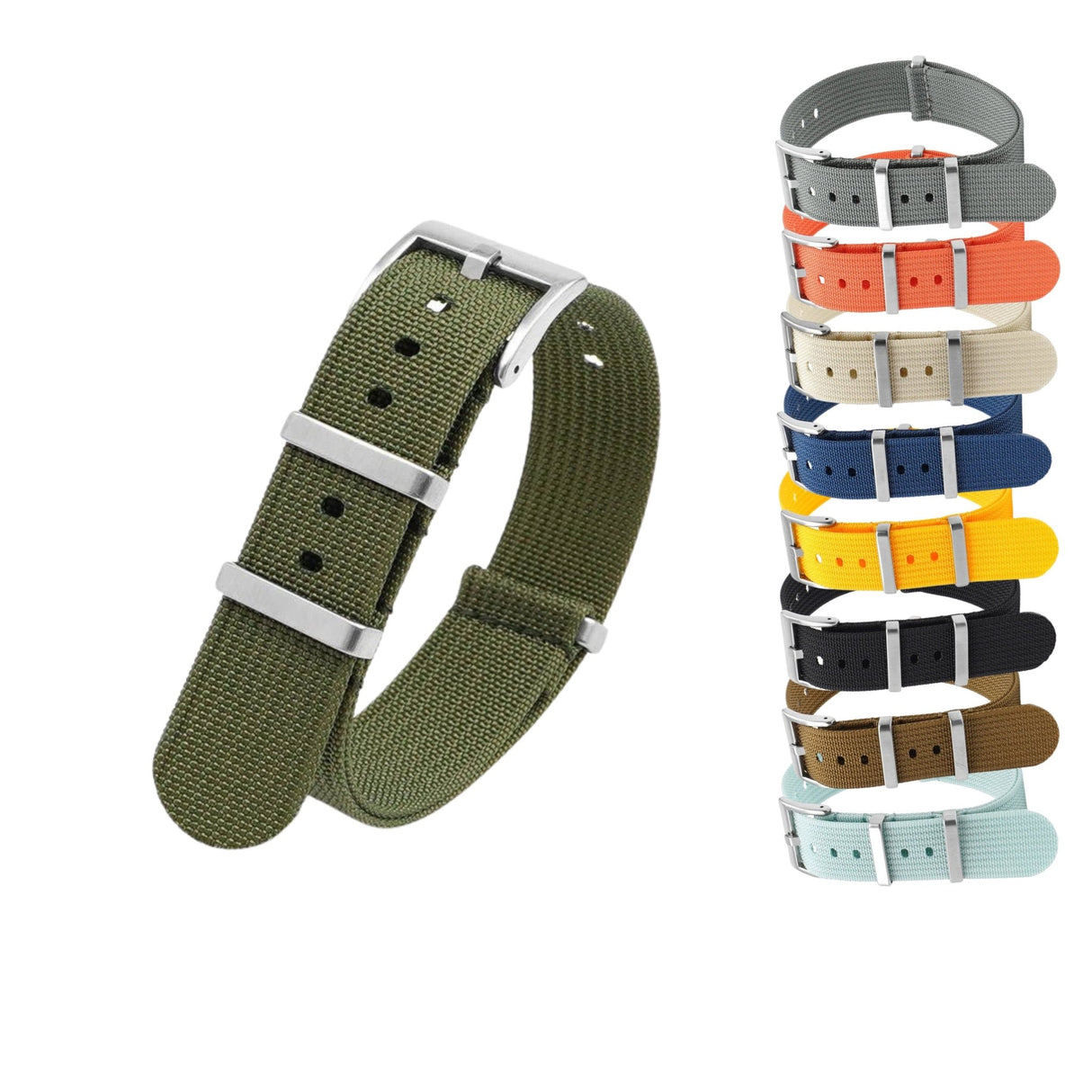 Bracelet montre Nato cotelé - CHRONOS CLASSICS
