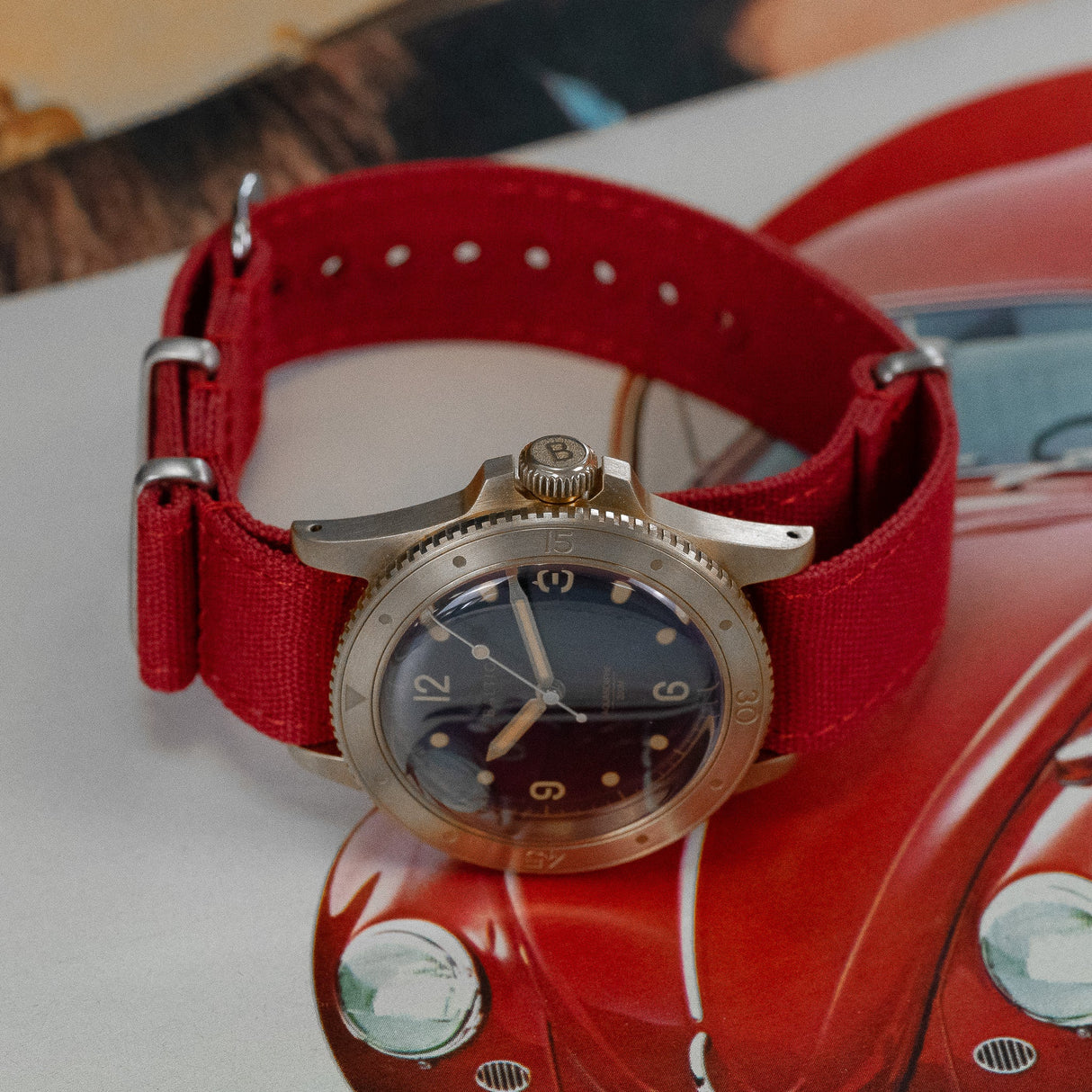 Bracelet montre Nato (toile militaire) - CHRONOS CLASSICS