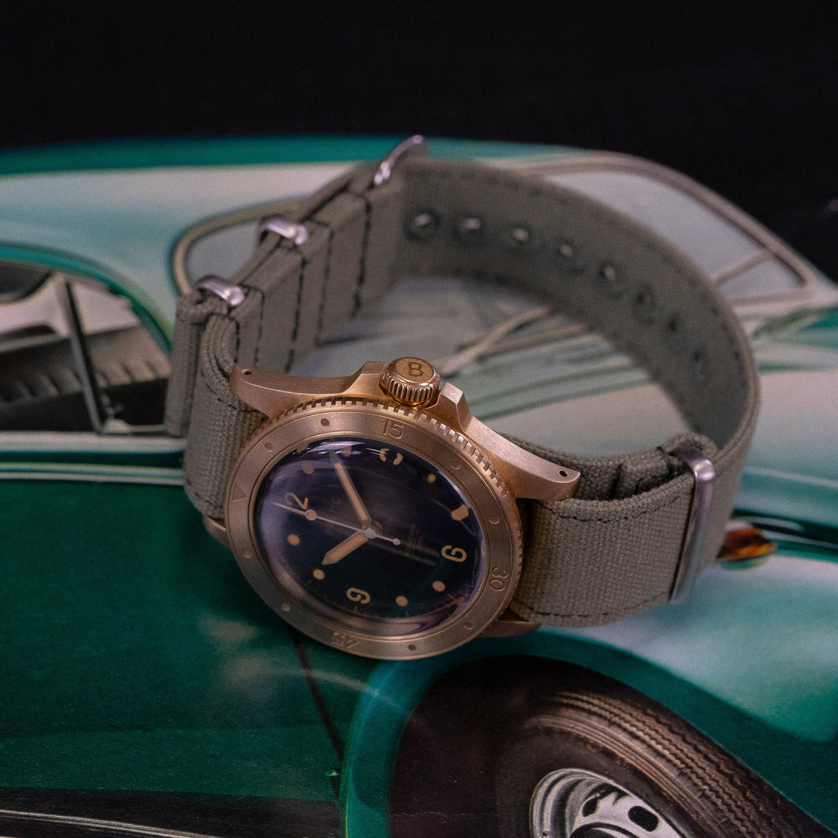 Bracelet montre Nato (toile militaire) - CHRONOS CLASSICS