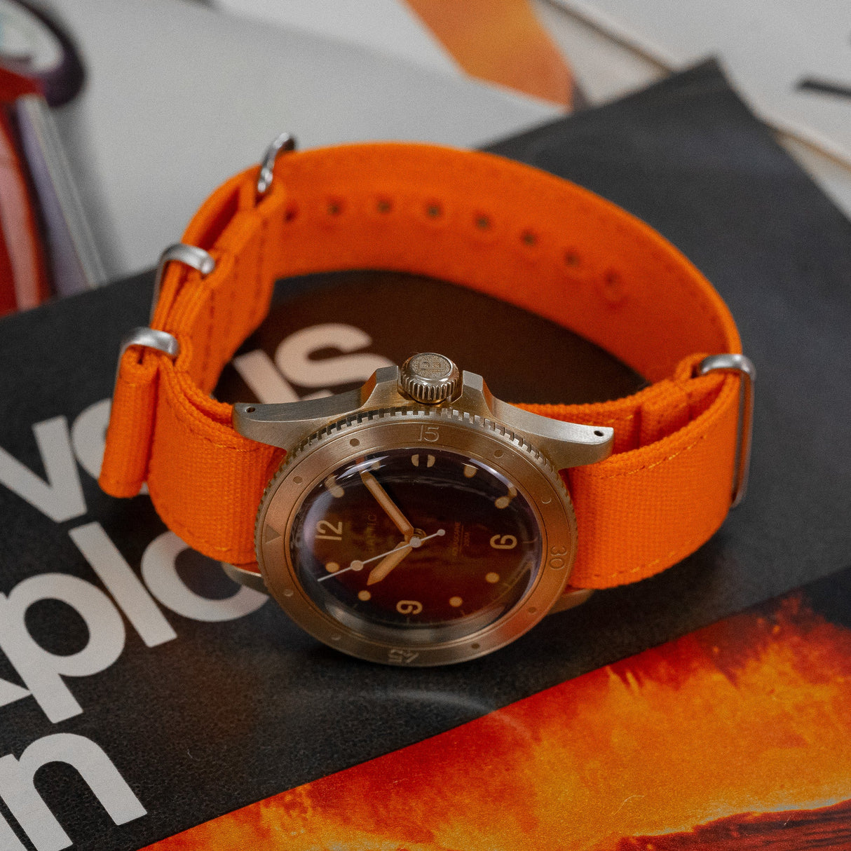 Bracelet montre Nato (toile militaire) - CHRONOS CLASSICS