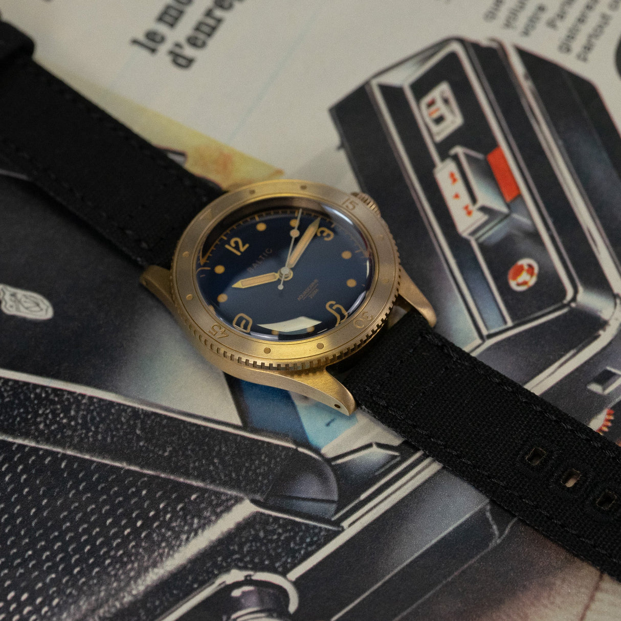 Bracelet montre Toile militaire - CHRONOS CLASSICS