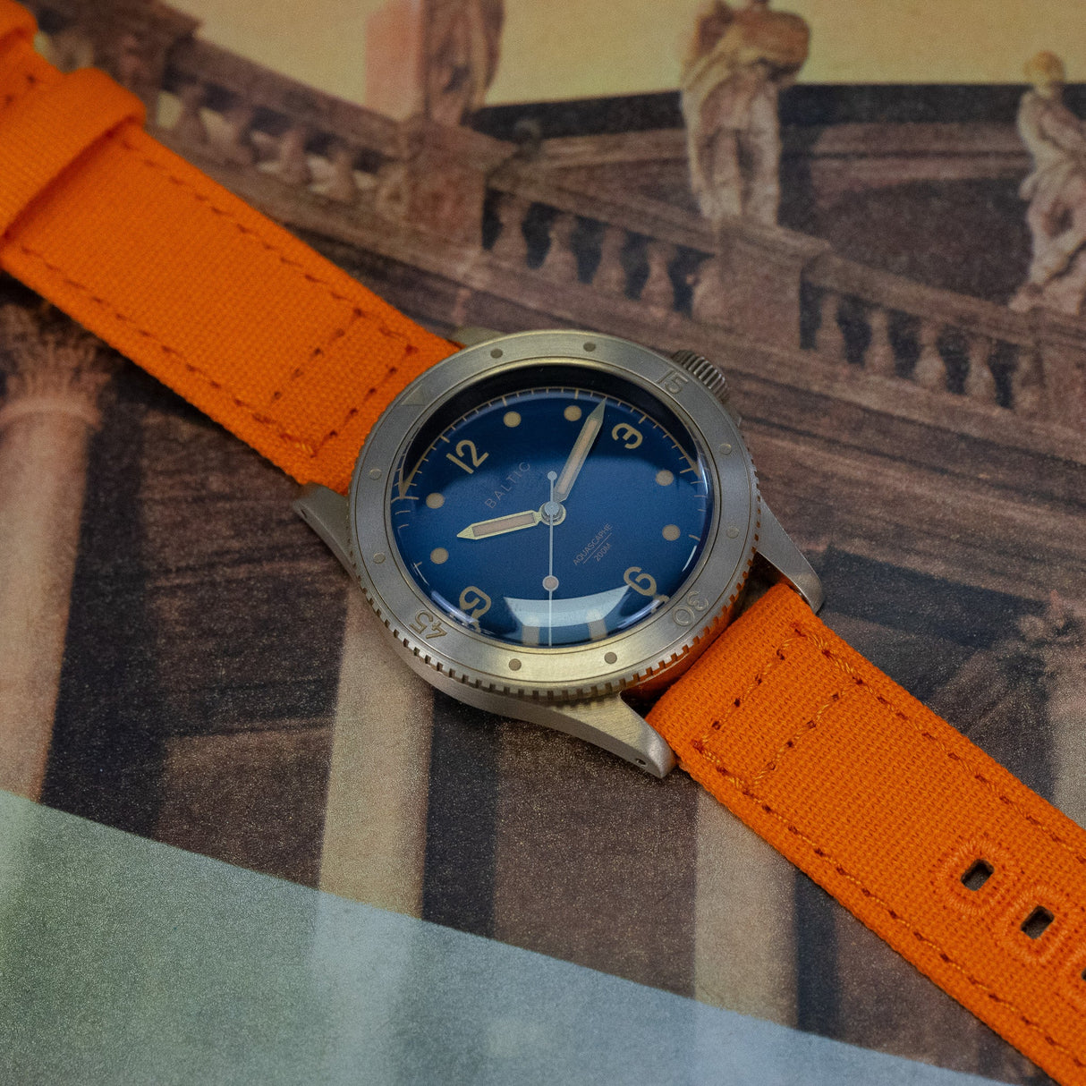 Bracelet montre Toile militaire - CHRONOS CLASSICS