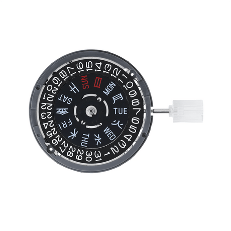 Mouvement automatique SEIKO NH36A (noir) - CHRONOS CLASSICS