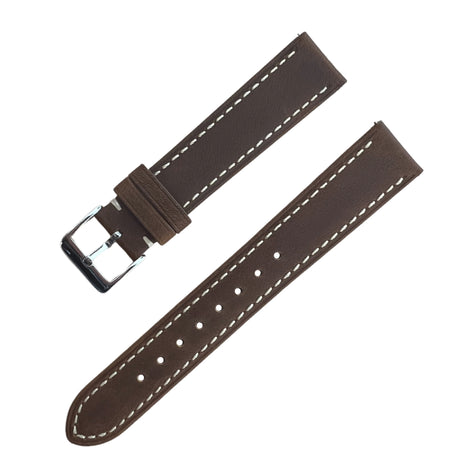 Heritage leather watch strap