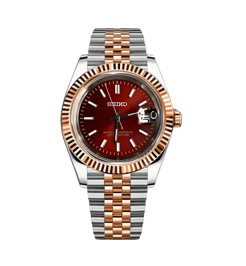 MOD DATE JUST - BI-TON ROSE GOLD RED