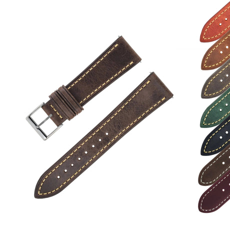 Bracelet montre cuir Héritage - CHRONOS CLASSICS