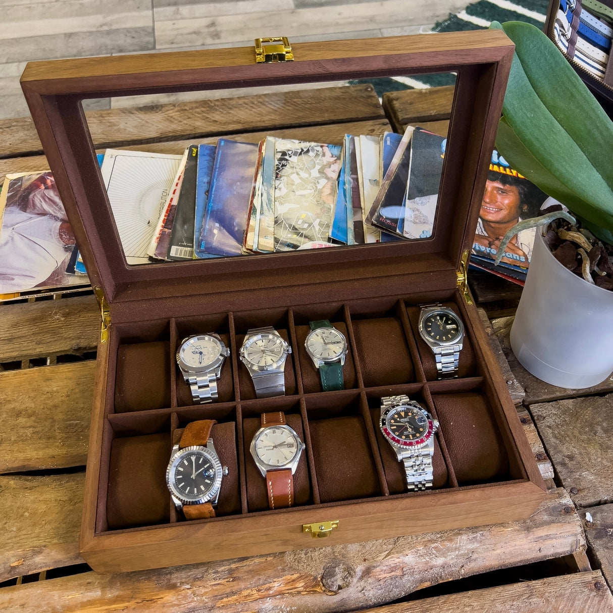 Coffret montres bois 12 montres - CHRONOS CLASSICS